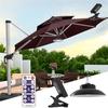 ABUL-Warm Solar Außen Sonnenschirmlicht, Timer Fernbedienung, Sonnenschirmlicht Außen Garten Solar Garten Sonnenschirmlicht LED Dura