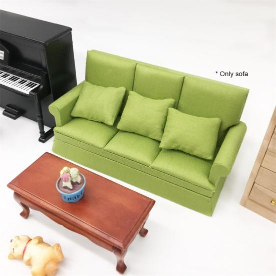 1/12 Mini Doll House Simulation Sofa Living Room Model Decoration Kids Toy Gift