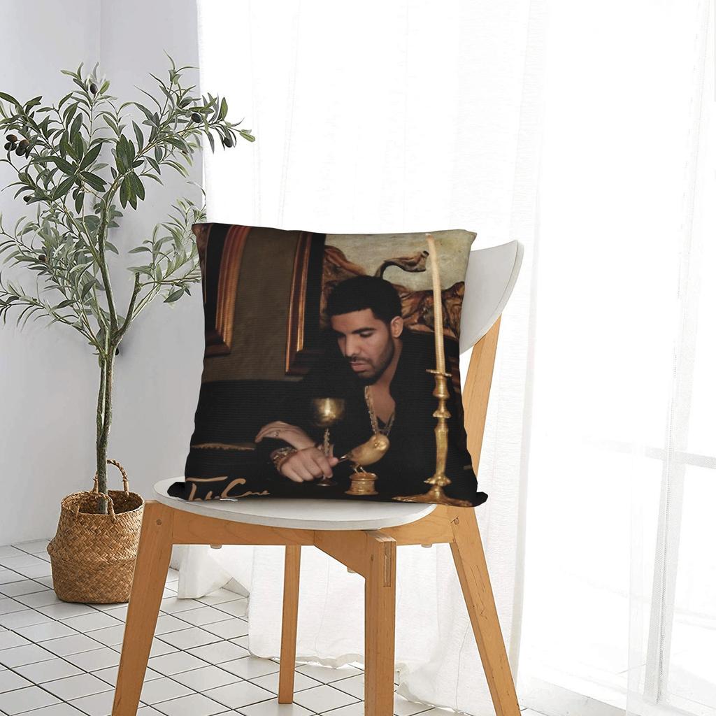 Pillow Cover D-drake meme   Vintage Pillow Case For Chair Sofa Home Decor Pillowcases
