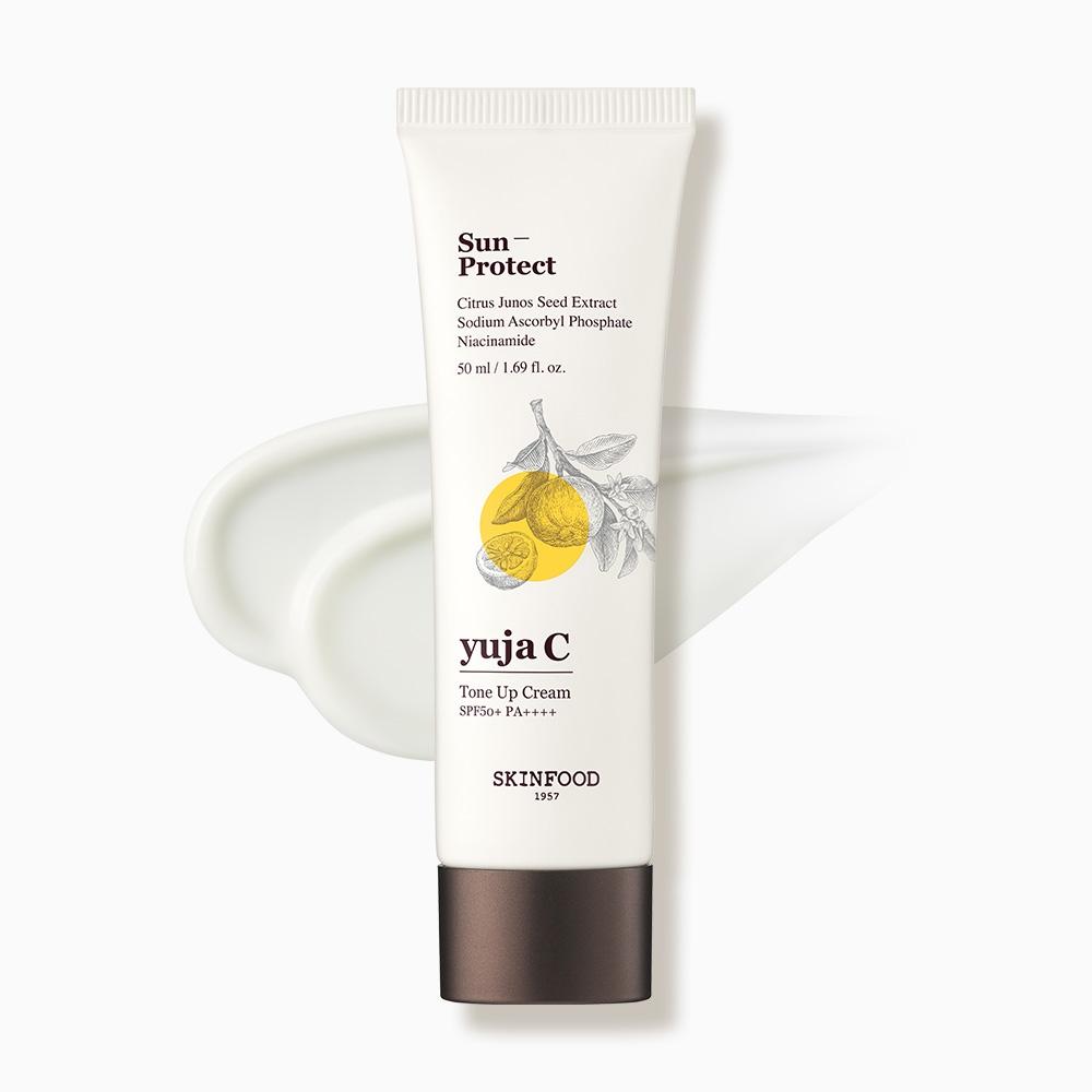 

[SKINFOOD] Тонизирующий крем с семенами юдзу SPF50+ PA++++ 50 мл Yuzu seed tone up cream