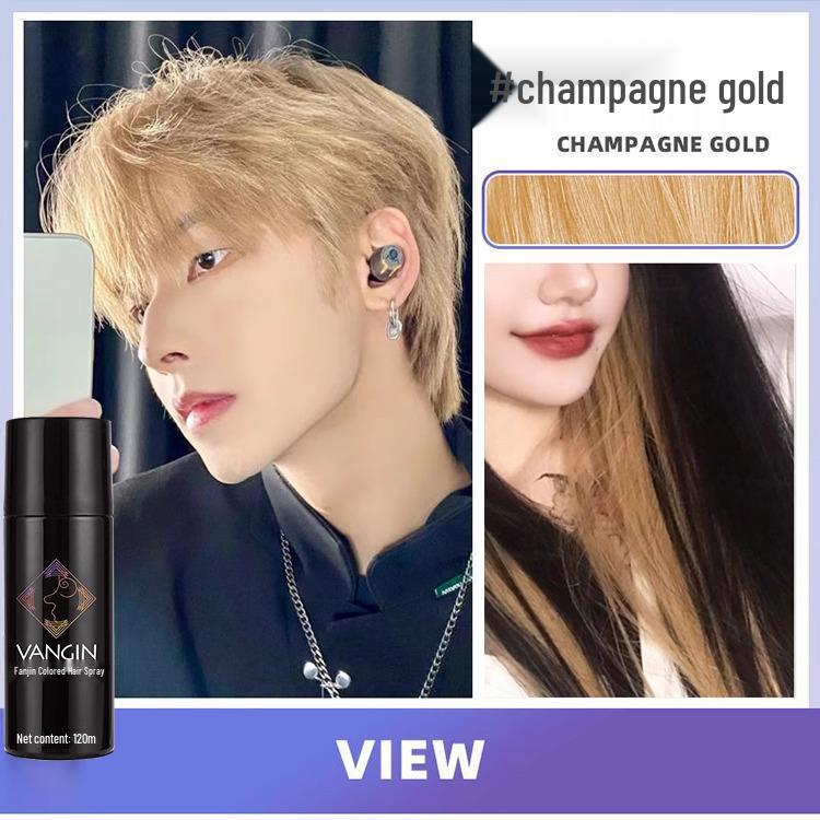 Temporary Washable Hair Dye Spray - One Spray for Black Color