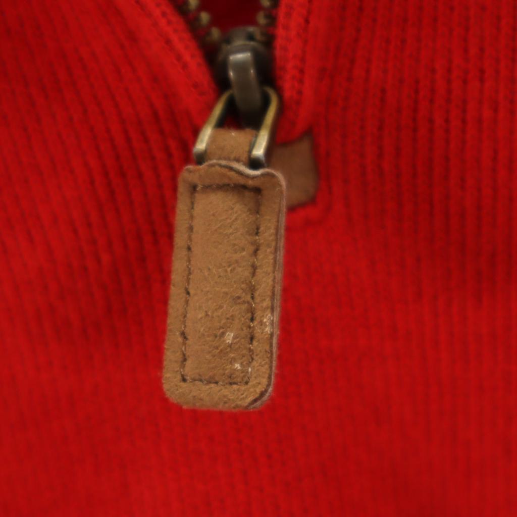 POLO RALPH LAUREN Long sleeve Half zip knit XS Red Men's Used