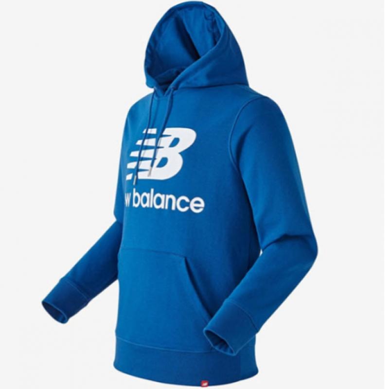 New Balance Men S eSSentialS Stacked Logo Hoodie Nbn0c46011 chooSe 1 Of 4