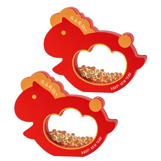 2026 Year of The Horse Chinese New Year Ornaments Wooden Small Horse Jewelry Box for Spring Festival Home Entrance Room Kitchen Decor