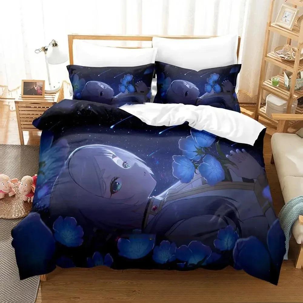 3D Print Anime Frieren Bedding CollectionDuvet Cover Comforter Bed Collection Quilt Cover PillowcaseKing Queen Twin Size Boys Girls Adultse