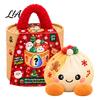 Plush Dumpling with Legs Stress Relief Toy Steamer, Stuffed Smiling Reducing Desk Accessories Squeeze Toy, Cartoon Plushie for Kids Adults Desktop