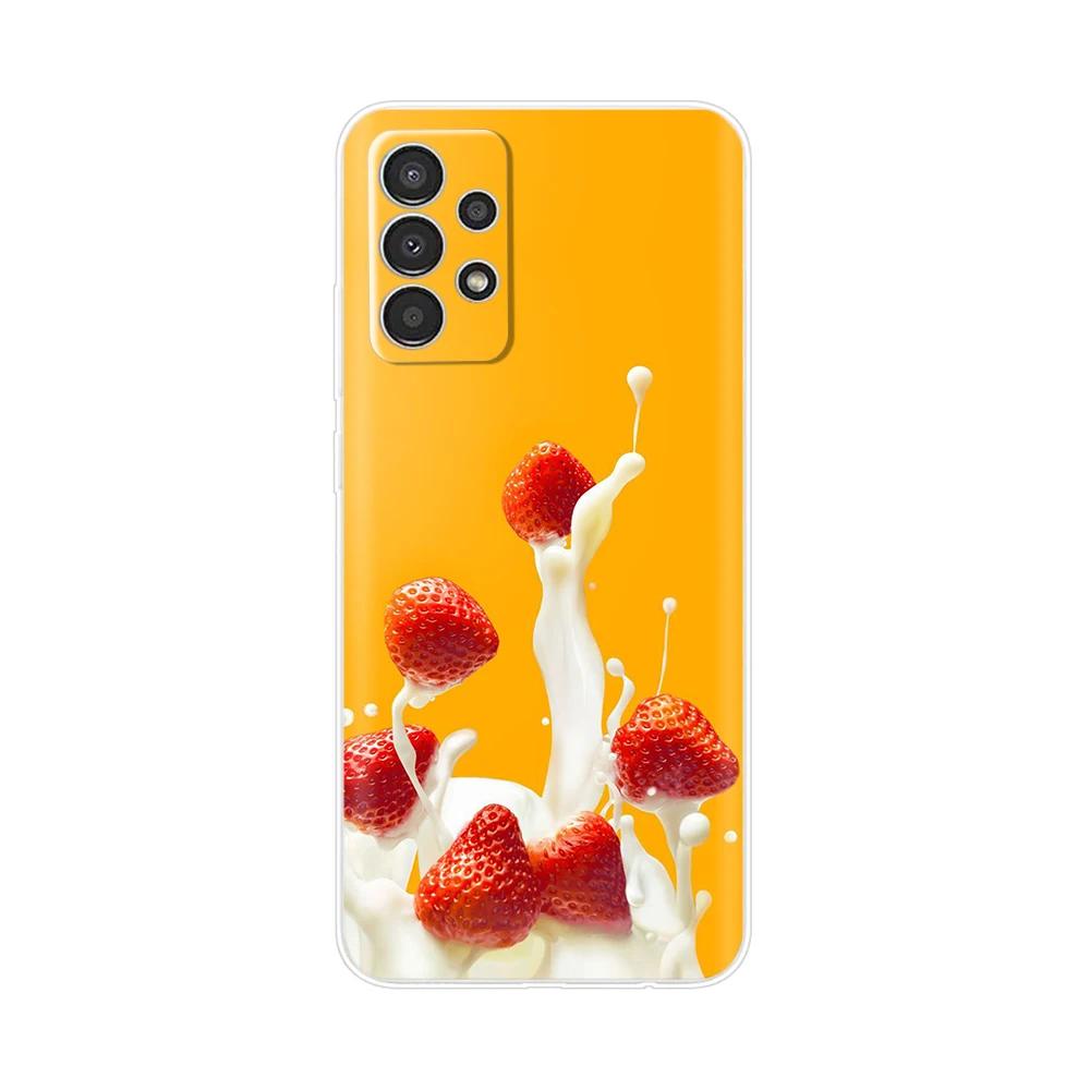 Phone Case For Samsung Galaxy A73 Case A23 A33 5G A53 Back Bumper Clear Marbel Soft Silicone Cover for Samsung A53 5G Para Cases