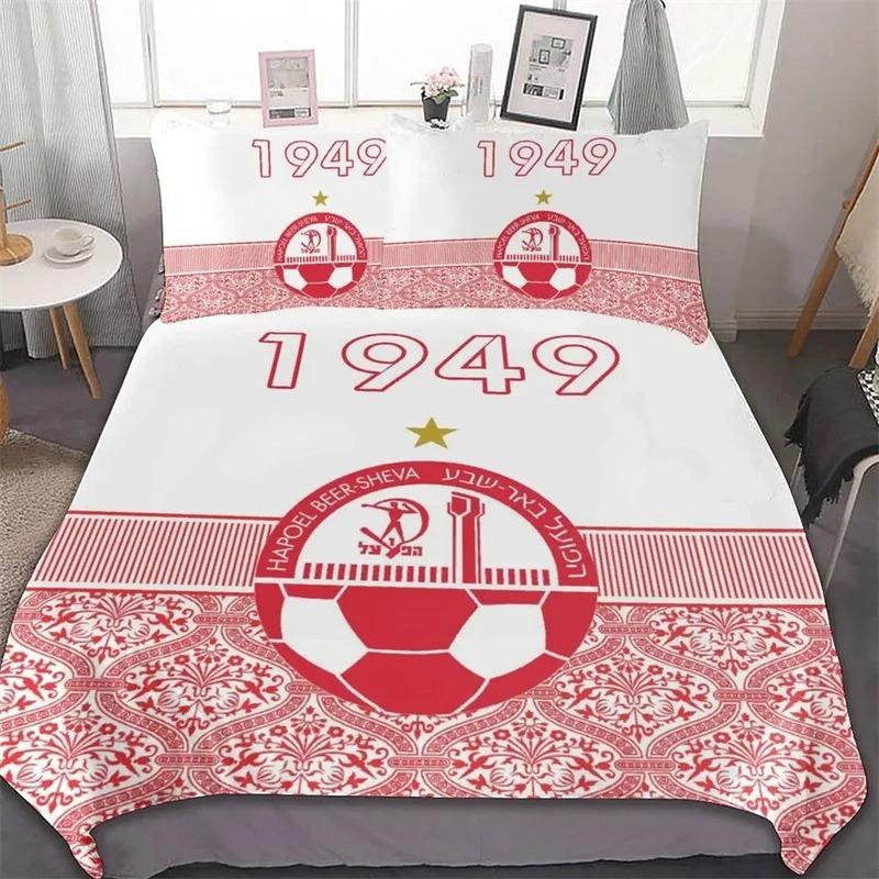 Hapoel Beer Sheva Bedding Set,Duvet Cover Comforter Bed Set Quilt Cover Pillowcase,King Queen Twin Size Boys Girls Adultse