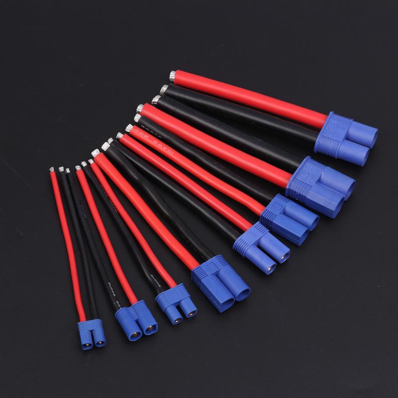 Ec2/3/5/8 Male/Female Plug Jack Wire Connector Battery Connector For Car Rc Battery Toys Charging Adapter Diy Lipo Battery Parts