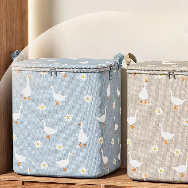Cotton Quilt Storage Bag Large Capacity Quilt Storage Box Non Woven Clothes Special Storage Moving Luggage Bag Portable