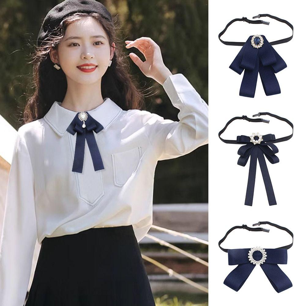

Alloy Bowknot Brooches Jewelry Accessories Wedding Party Bow Tie Fashion Bow Tie for Student Style 2