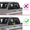 For Dodge Ram 1500  - ABS Car Rearview Side Mirror Cover Wing Cap Exterior Door Housing Trim Adhesive Sticker