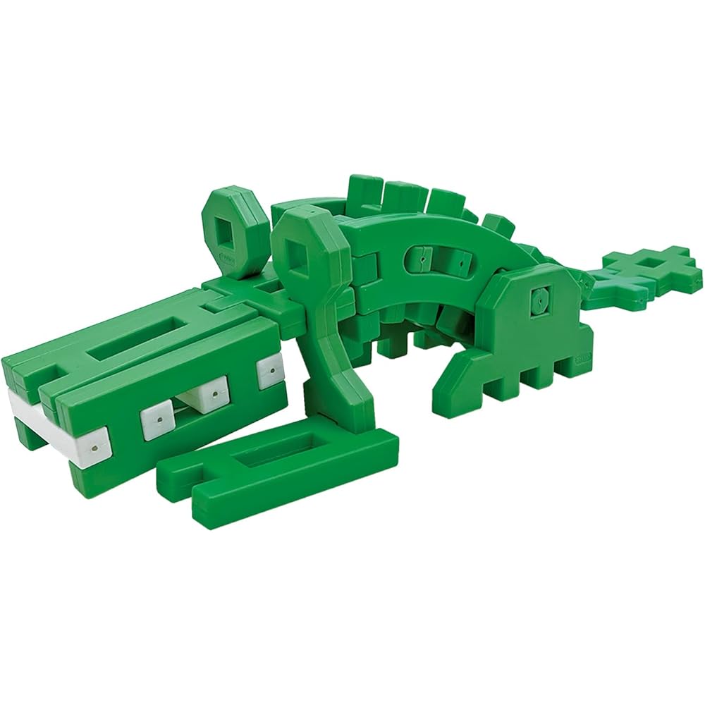 Gakken New Block Alligator 25 Pieces 9 Types for Ages 2 and Up Educational Building Toy
