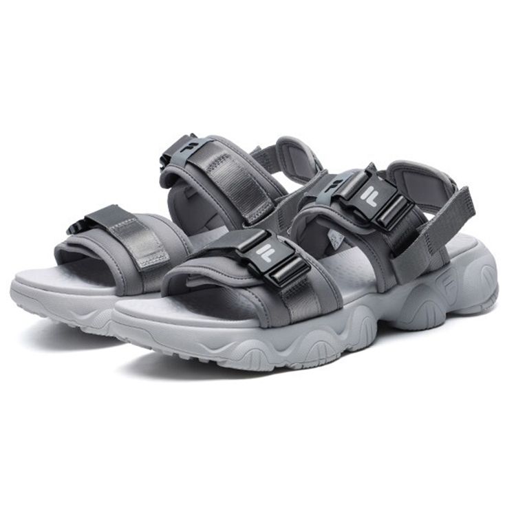 FILA Jagger Sandal Trendy Versatile Sports Sandals Men Sandals Alloy-Gray F12M124530FAL