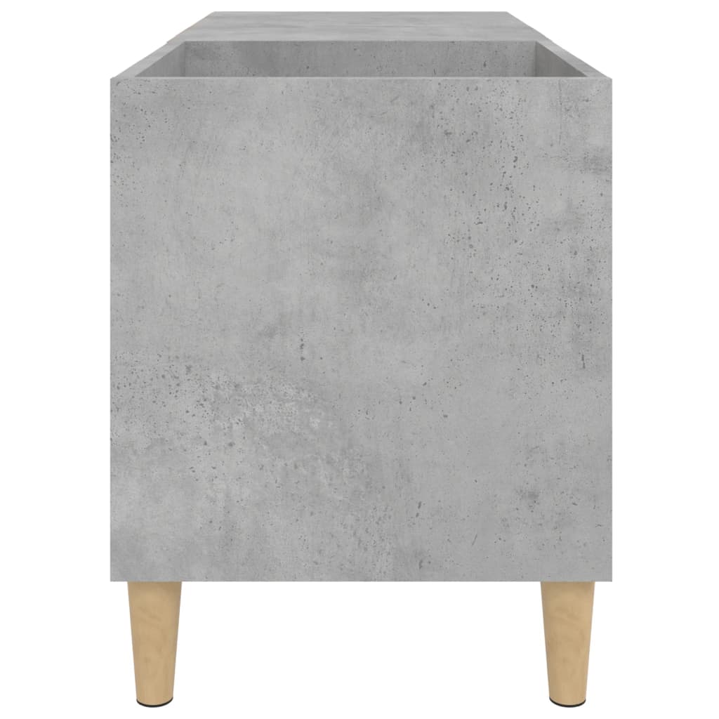 Record Cabinet Concrete Grey 84.5 x 38 x 48 cm Engineered Wood