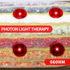 Far Infrared Heated Bolster Pillow Photon Light Therapy Massage Pillow With 7 Natural Jade Stone For Improve Blood Circulation