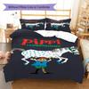 Pippi Longstocking Pattern Bedding,Quilt Set Quilt Cover Pillowcase Home Birthday Gift (1 * Duvet Cover + 2 * Pillowcase, Without Core)