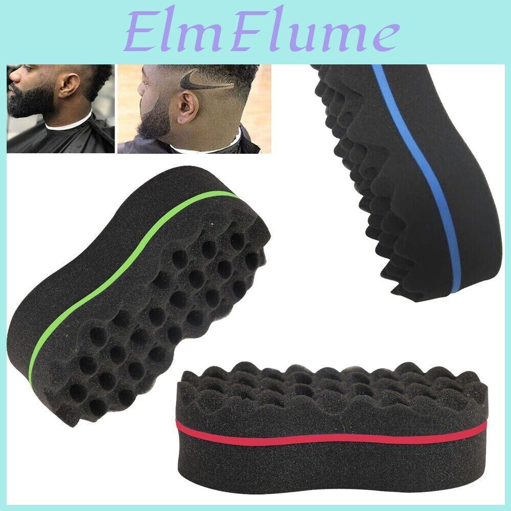 Magic Sided Barber Double Twists Sponge Afro Curl Wave Multiholes Hair Brush