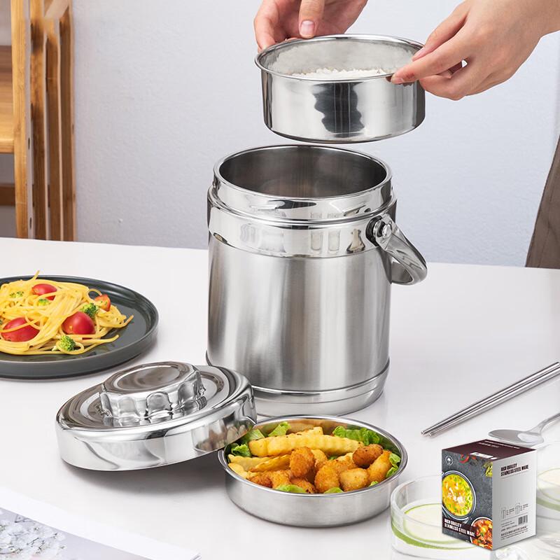 Lechu Heli 1.8L Stainless Steel Insulated Lunch Box