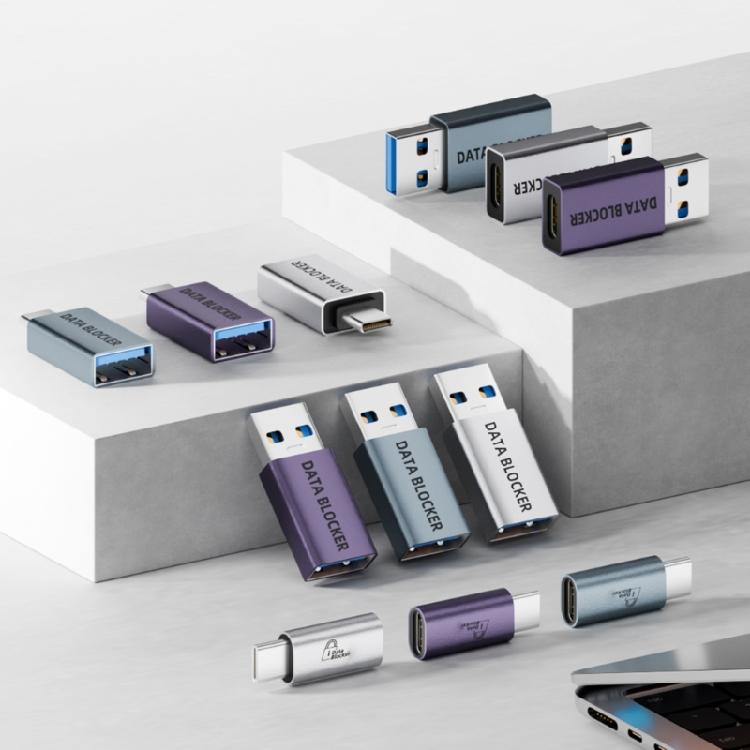 Blocco Dati Sicurezza USB in Alluminio Carica Senza Rischi Plug and Play Adatto per Hotel Aeroporti Dispositivi Viaggio Ufficio