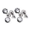 50pcs Crystal Diamante Rhinestone Round Buttons for Clothes Crafts Headboard Sofa