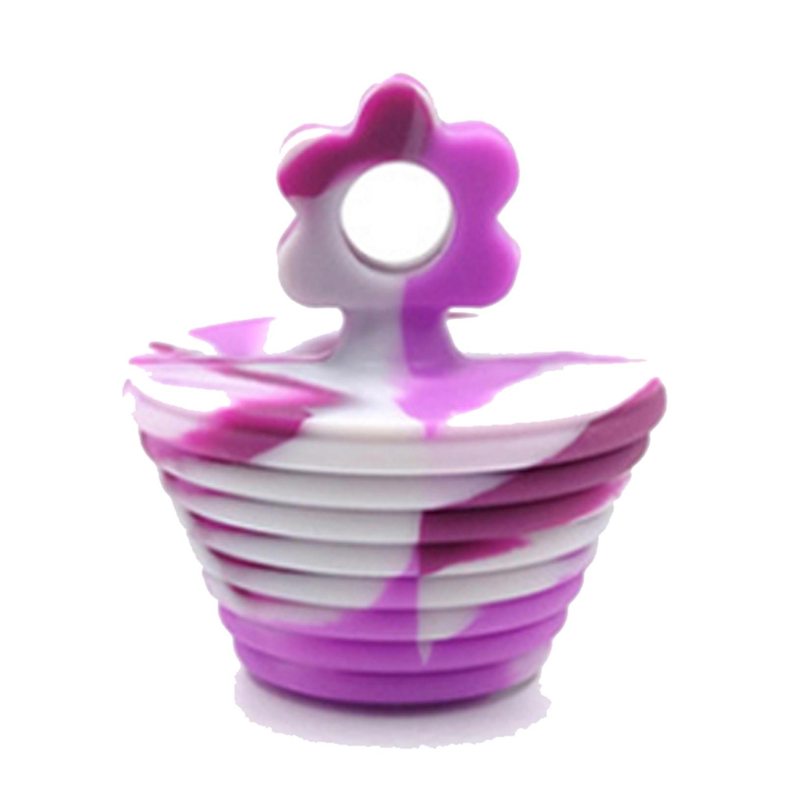 

Цветочная силиконовая пробка, устойчивая к истиранию и устойчивая пробка для ванны, 1 шт. One Size фиолетовый