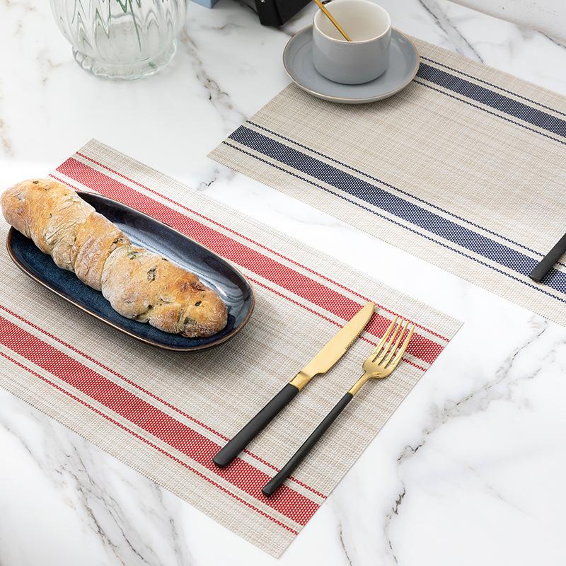 Hitzebeständige Tischsets PVC Rutschfest Esszimmertisch Tischsets Untersetzer Schüsseluntersetzer für Hotelbankett Heimparty Küchendekor