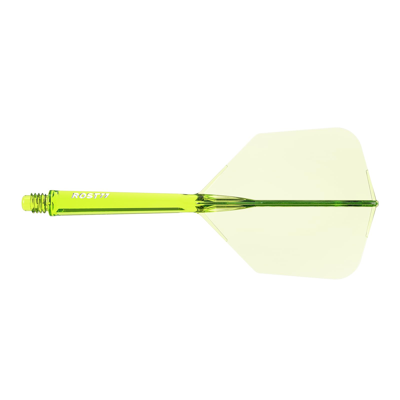 

CUESOUL ROST 77 Transparent Integrated Flight Big Wing Shape Set of 3 Clear Light Green Flight White Logo L Size (CS-77-6T-L)