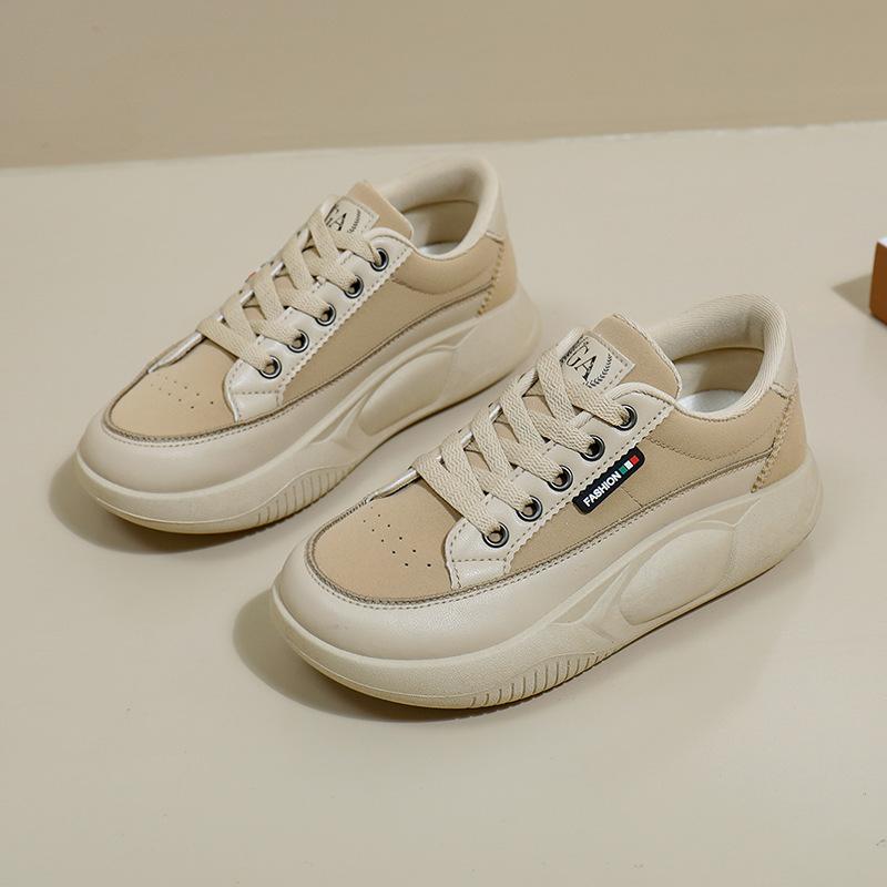 

Белые женские туфли, новые весенние модные универсальные лоферы на платформе, весенне-осенняя повседневная обувь 39