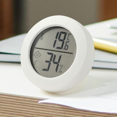Round Mini Digital Thermo-Hygrometer LCD Precision Thermo-Hygrometer