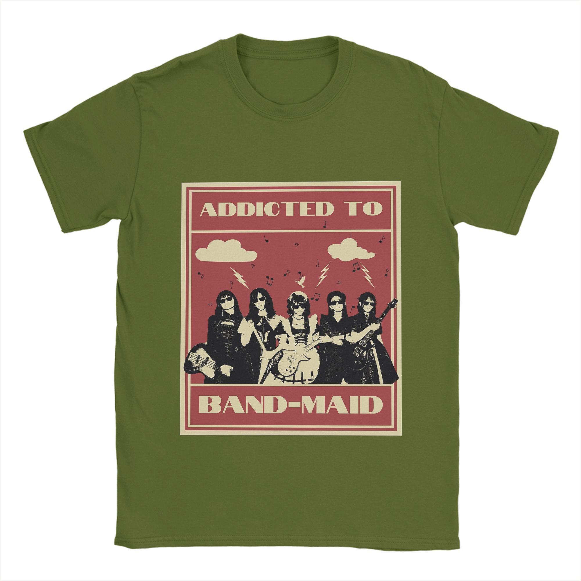 

Men Band Maid band T Shirt 100% Cotton Clothing Leisure Short Sleeve Round Collar Tee Shirt Gift T-Shirt 4XL