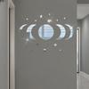 20pcs Acrylic Star Moon Shape Wall Sticker Lenses for Wall Decoration In Living Rooms, Bedrooms, and Other Places Decoration