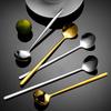 Long Handled 304 Stainless Steel Coffee Spoon Ice Cream Dessert Tea Stirring Spoon Dessert Spoon Kitchen Accessories Bar Tools