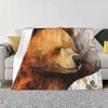 Bear Portrait Watercolor Art #Bear For Home Sofa Bed Camping Car Plane Travel Portable Blanket Bears Animals Pets Watercolor