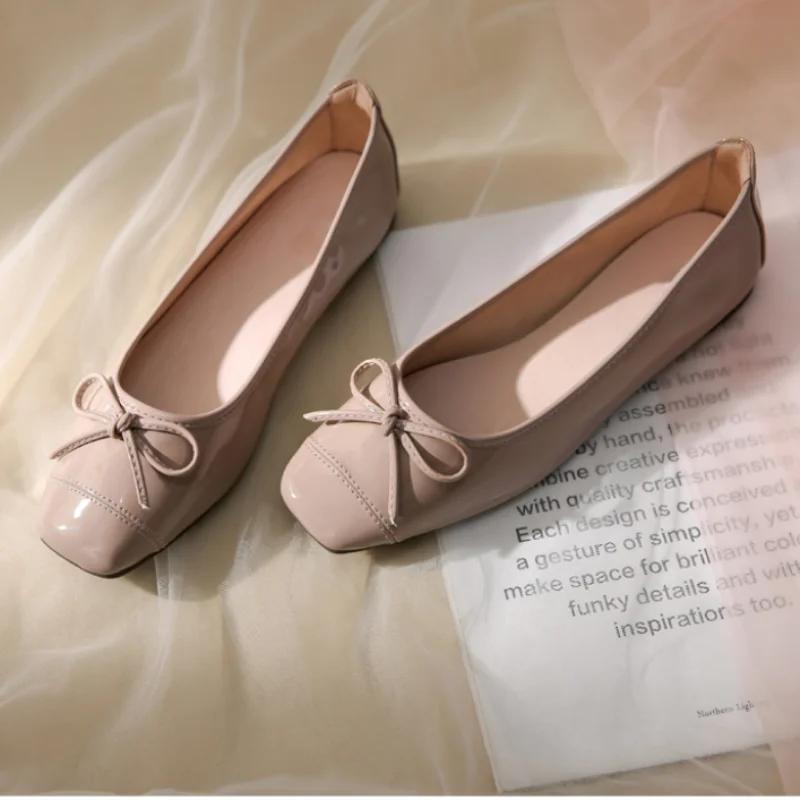 Flat Shoes Women Ballerinas Round Toe Bowtie Slip on Ballet Flats Lazy Loafers Moccasins Ladies Casual Flats Shoes 2025