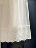 Women's Sweet Style French Lace Patchwork Mesh A-line High Waist Midi Skirt