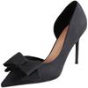 NEU Bowknot Pumps Damen Slip-On Weiche Pu Leder High Heels Schuhe Frau Sexy Spitzschuh Dünne Absätze Party Damen für