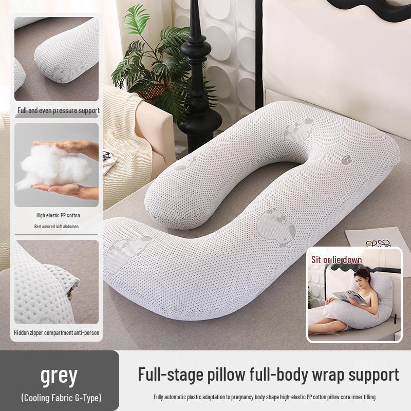 Pregnancy Support Pillow: G, U & L Shapes for Side Sleeping & Back Support