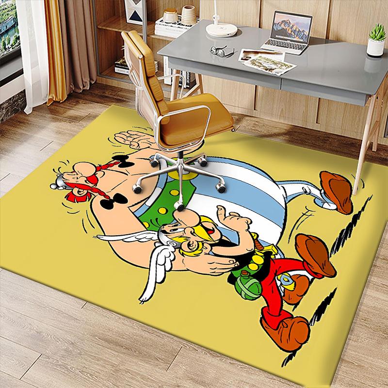 Asterix the Gaul Printed Absorbent Washable Carpet, Non-Slip Bathroom Mats, Kitchen Rugs, Yoga Mat,Living Room Entrance, Camping Picnic Rugs