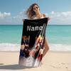Personalized customized proof beach towel with Clash Royale pattern - soft, absorbent, quick-drying, perfect swimming, camping&bathing
