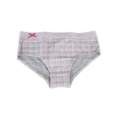 Childrens Girls Checked Pattern French Knickers