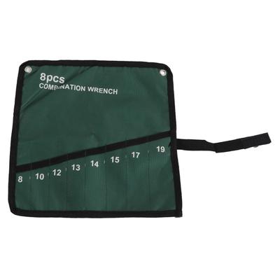 Multi Pocket Canvas Roll Up Tools Oppbevaringspose Snøkkeltang Nøkkelholder Organizer (8 lommer)