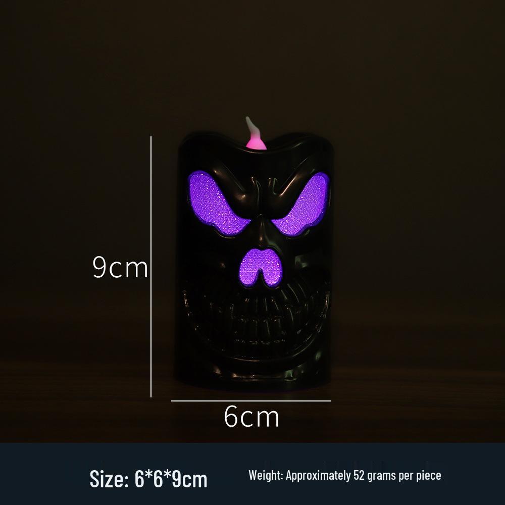 LED Halloween Pumpkin Lantern Candle Lamp – Decorative Night Light Ornament