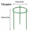 10Layers Plant Support Pile Stackable Flower Ring Support Rack  Indoor Flower Plants
