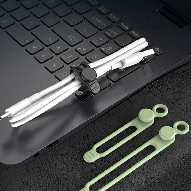 10pcs Reusable Silicone Cable Fasteners Data Cable Organizers Multipurpose Elastics Cord Organizers