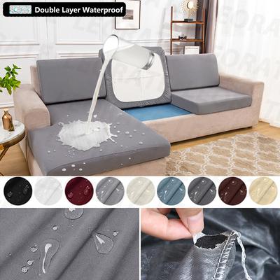 Housse de coussin de siège de canapé imperméable pour salon, protection élastique, housses de canapé pour animaux de compagnie, enfants, housse de canapé de salon aléatoire