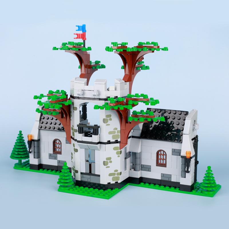 Medieval Castle Siege Weapons Building Blocks Military War Scene Army Knights Battering Ram Bonfire Fish Rack Armor Bricks Toys