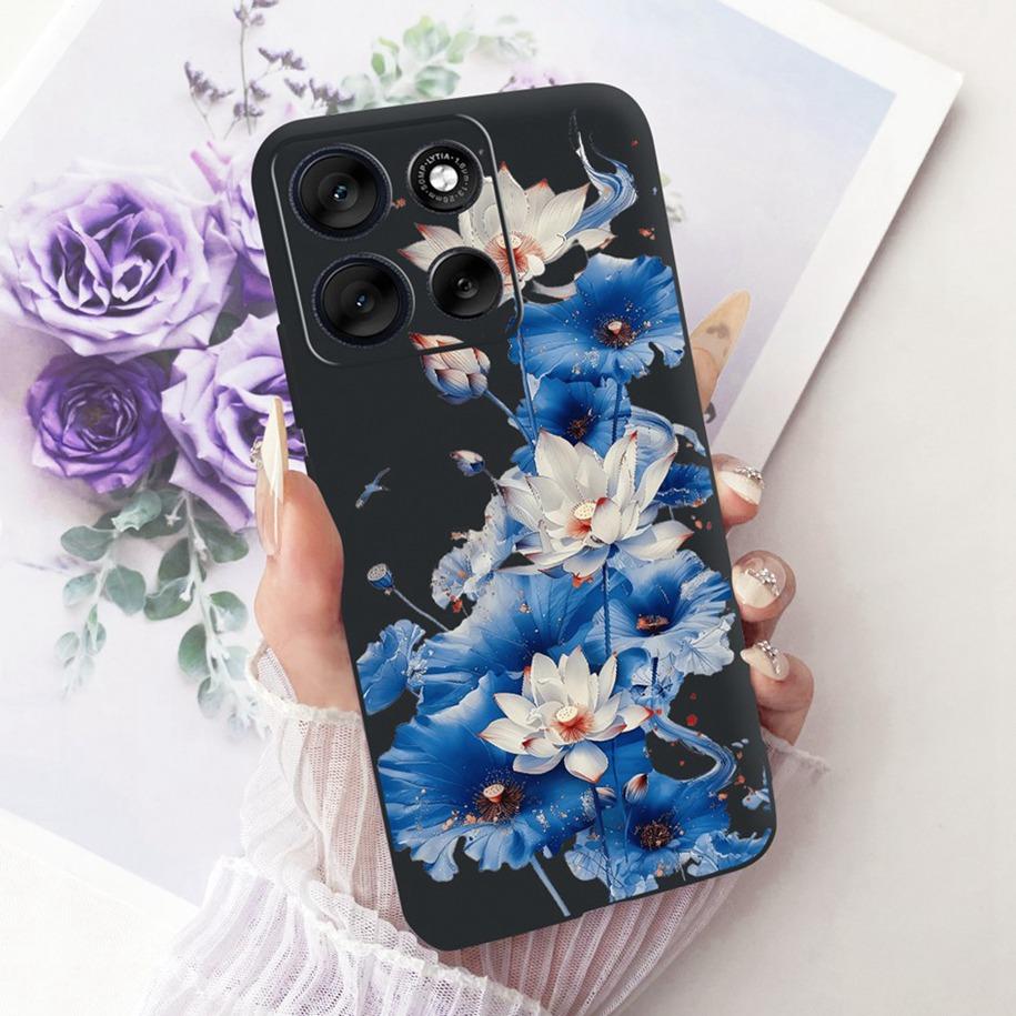 Coque Pour Motorola Moto G56 Housse 2025 Nouvelle Élégante Nœud Papillon Fleur Silicone Souple Coques de Téléphone Pour Motorola Moto G66Y G66J 5G Fundas