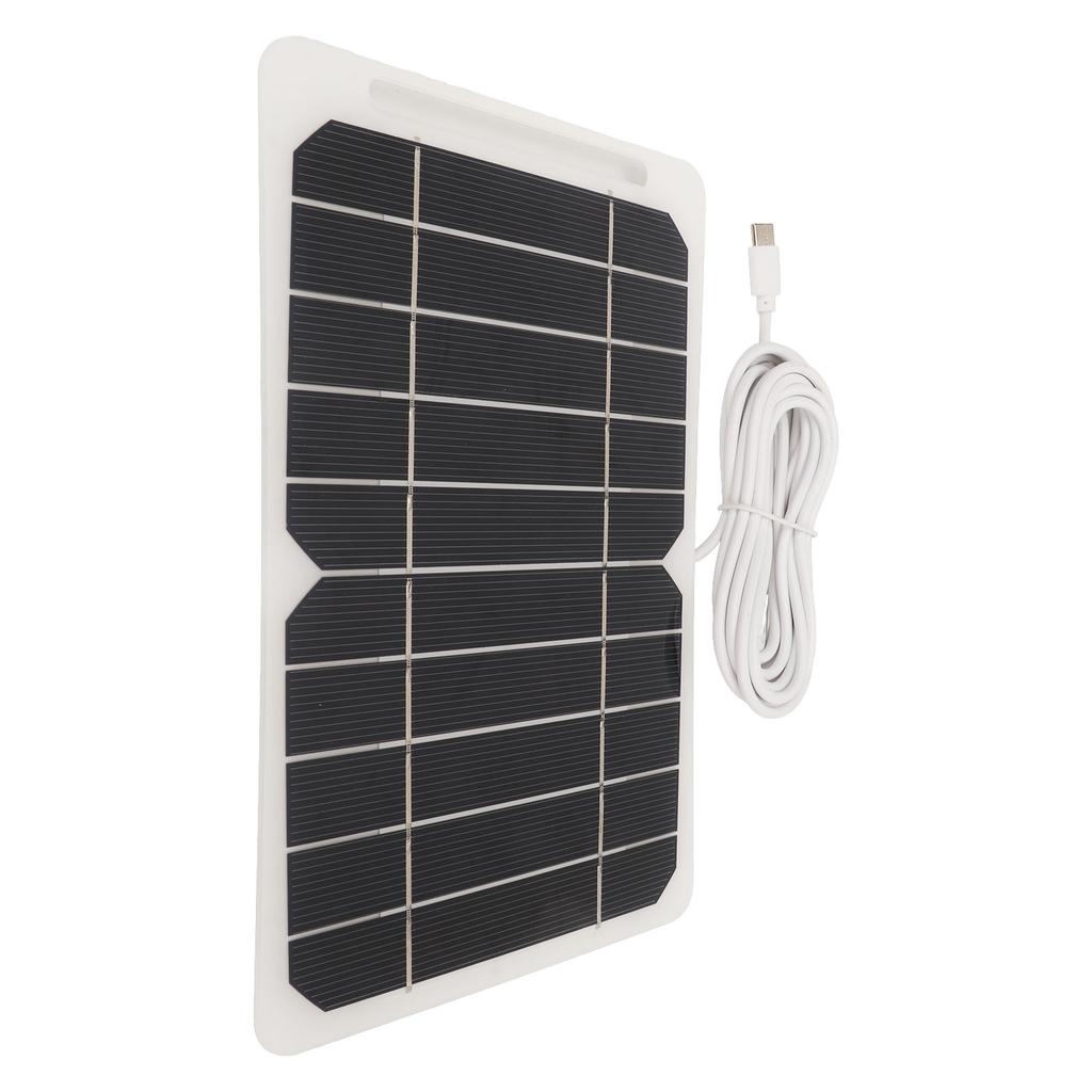 5W5V Solární panel s výstupem typu C Monokrystalický Účinný Přenosný Odolný Modul solárních článků