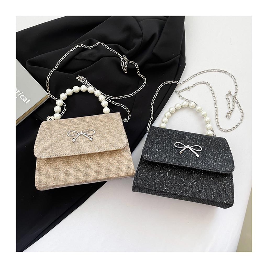 Pink Tote Bowknot Bags Women Single Shoulder Crossbody Bags Niche Fashion Cute Small Square Bag